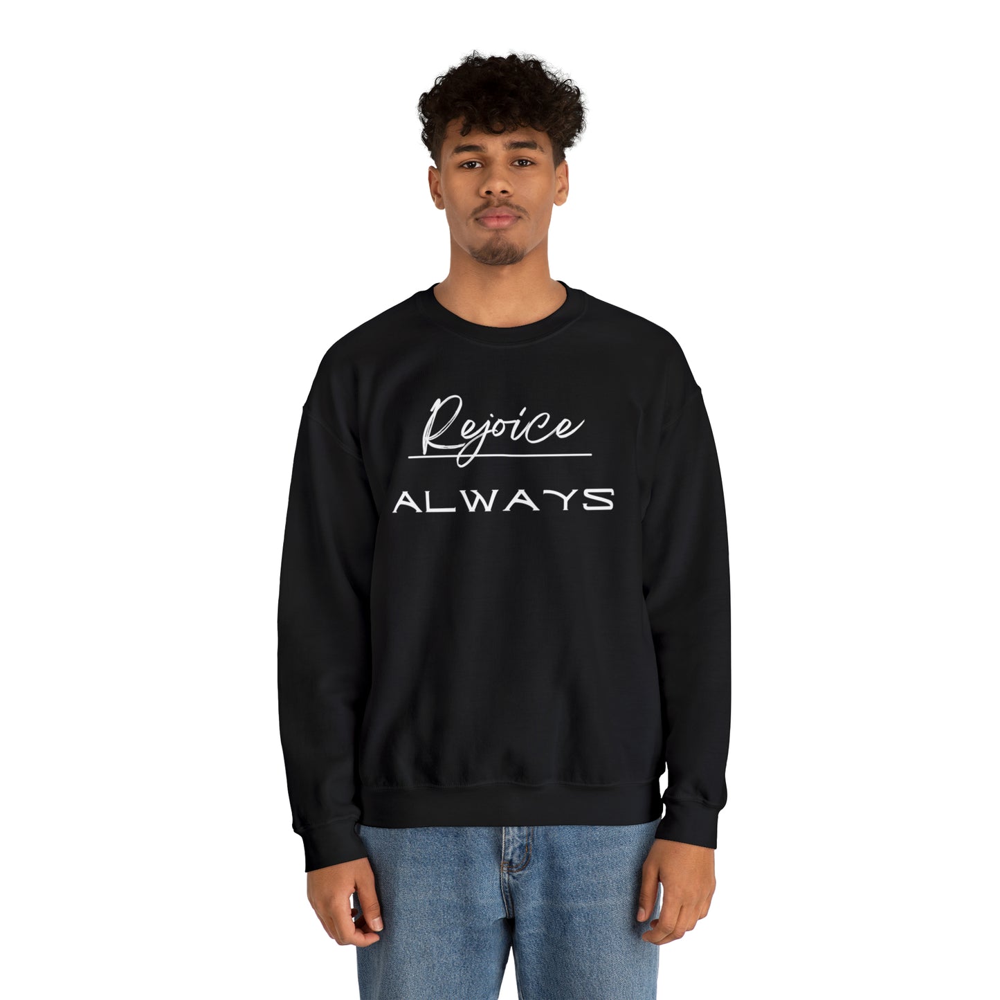 REJOICE ALWAYS Unisex Heavy Blend™ Crewneck Sweatshirt