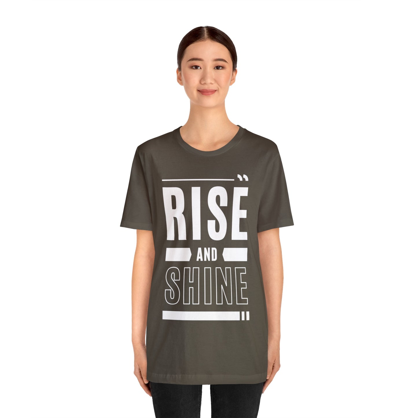 RISE AND SHINE Unisex Jersey Short Sleeve Tee