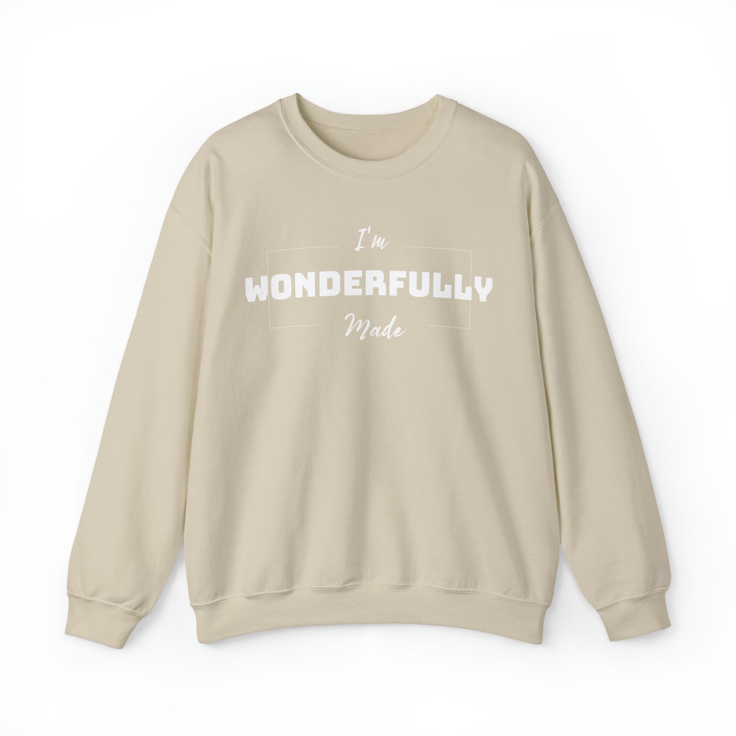 I'M WONDERFULLY MADE Unisex Heavy Blend™ Crewneck Sweatshirt