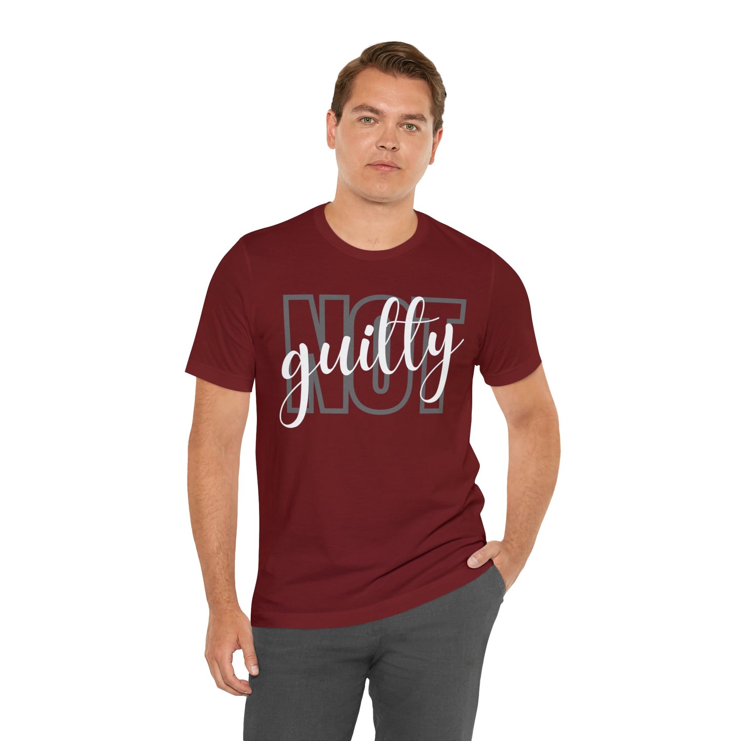 NOT GUILTY Unisex Jersey Short Sleeve Tee