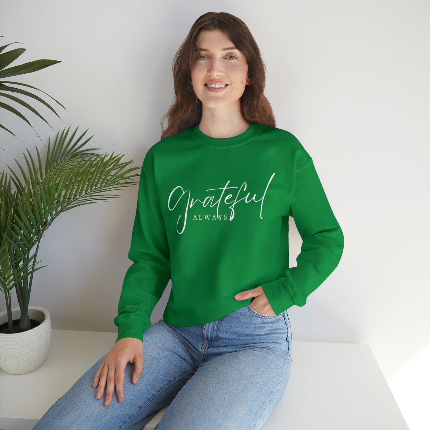 GRATEFUL ALWAYS Unisex Heavy Blend™ Crewneck Sweatshirt