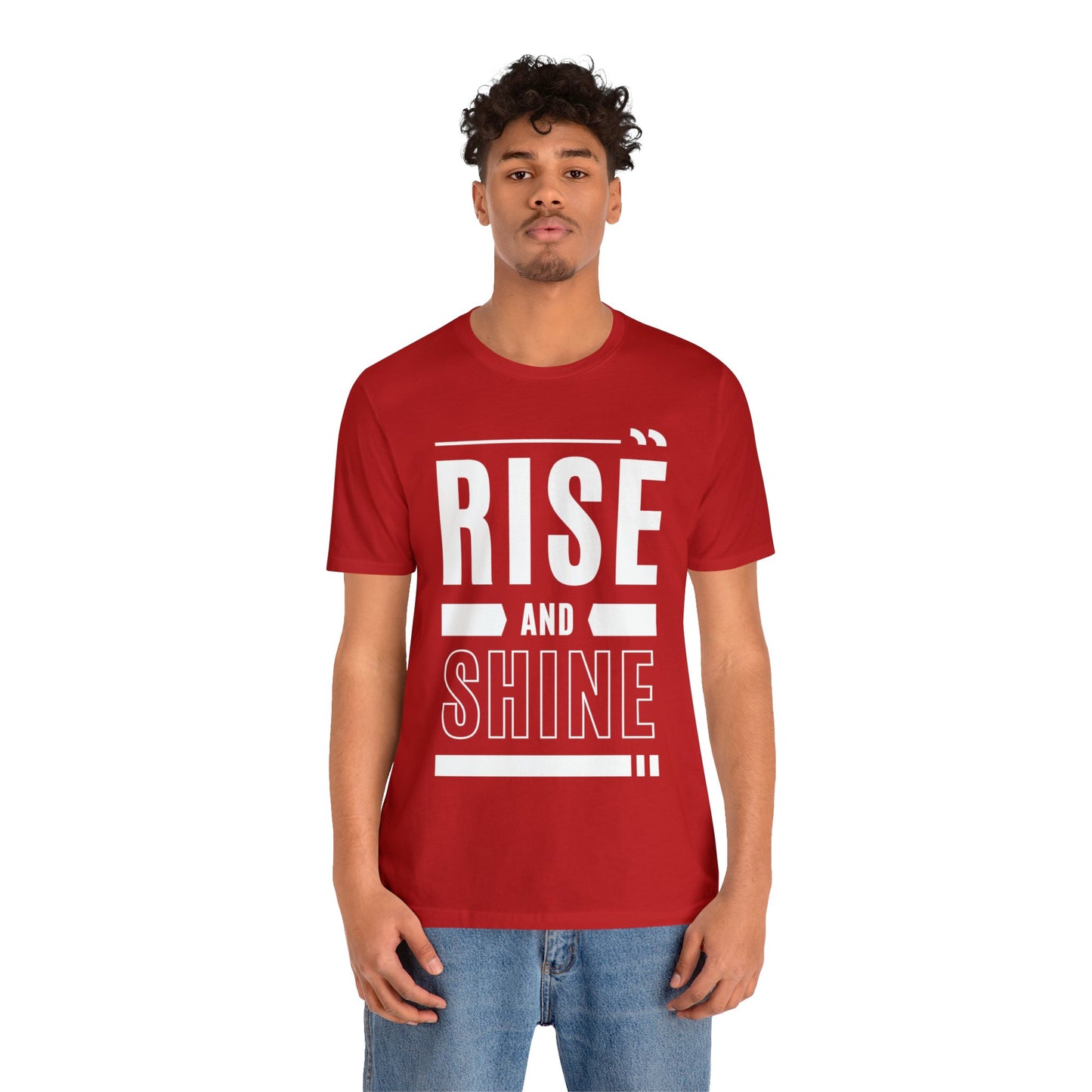 RISE AND SHINE Unisex Jersey Short Sleeve Tee