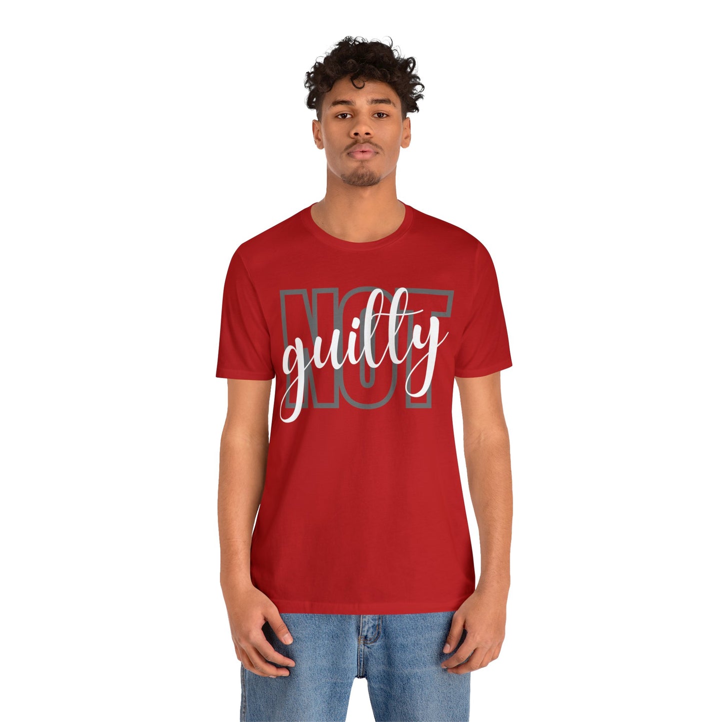 NOT GUILTY Unisex Jersey Short Sleeve Tee