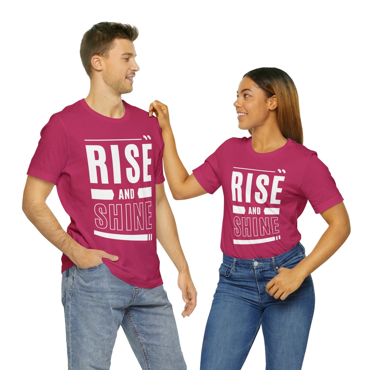 RISE AND SHINE Unisex Jersey Short Sleeve Tee