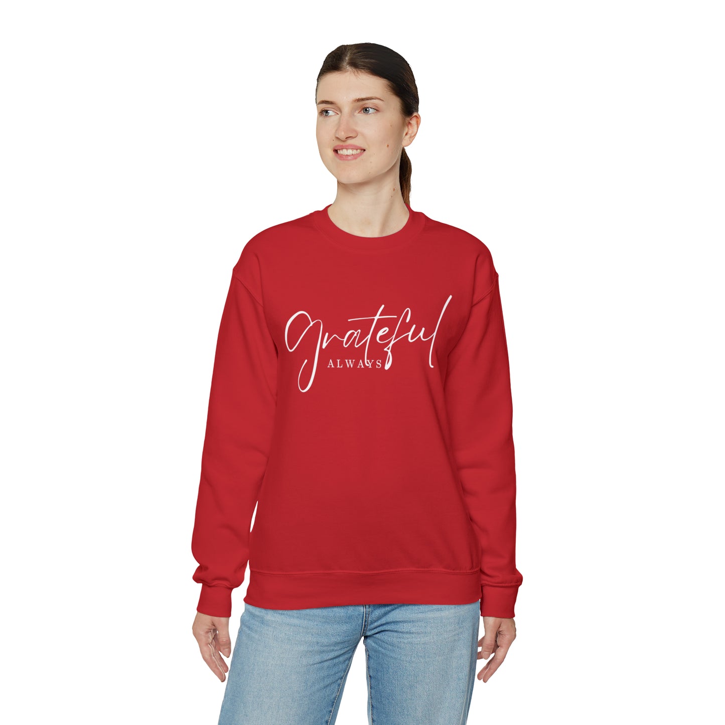 GRATEFUL ALWAYS Unisex Heavy Blend™ Crewneck Sweatshirt