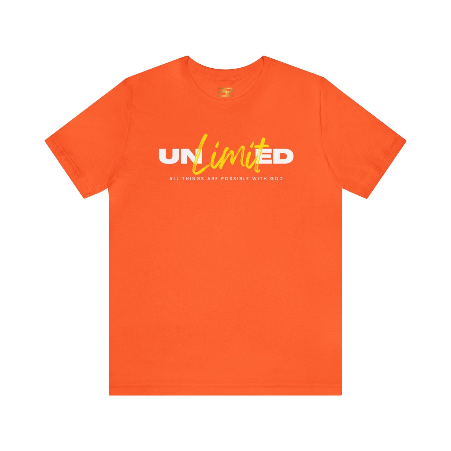 UNLIMITED ALL THINGS ARE POSSIBLE WITH GOD Unisex Jersey Short Sleeve Tee