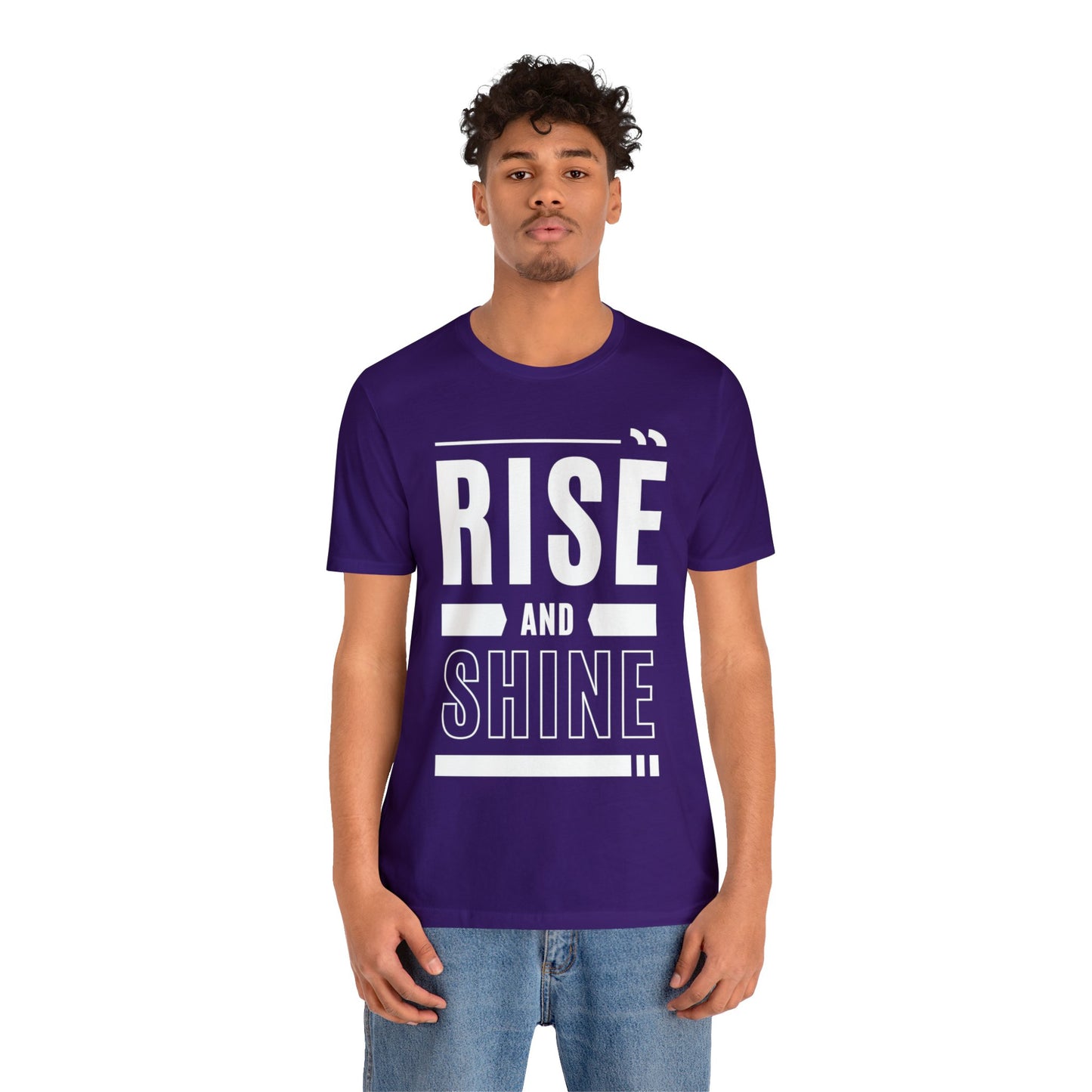 RISE AND SHINE Unisex Jersey Short Sleeve Tee