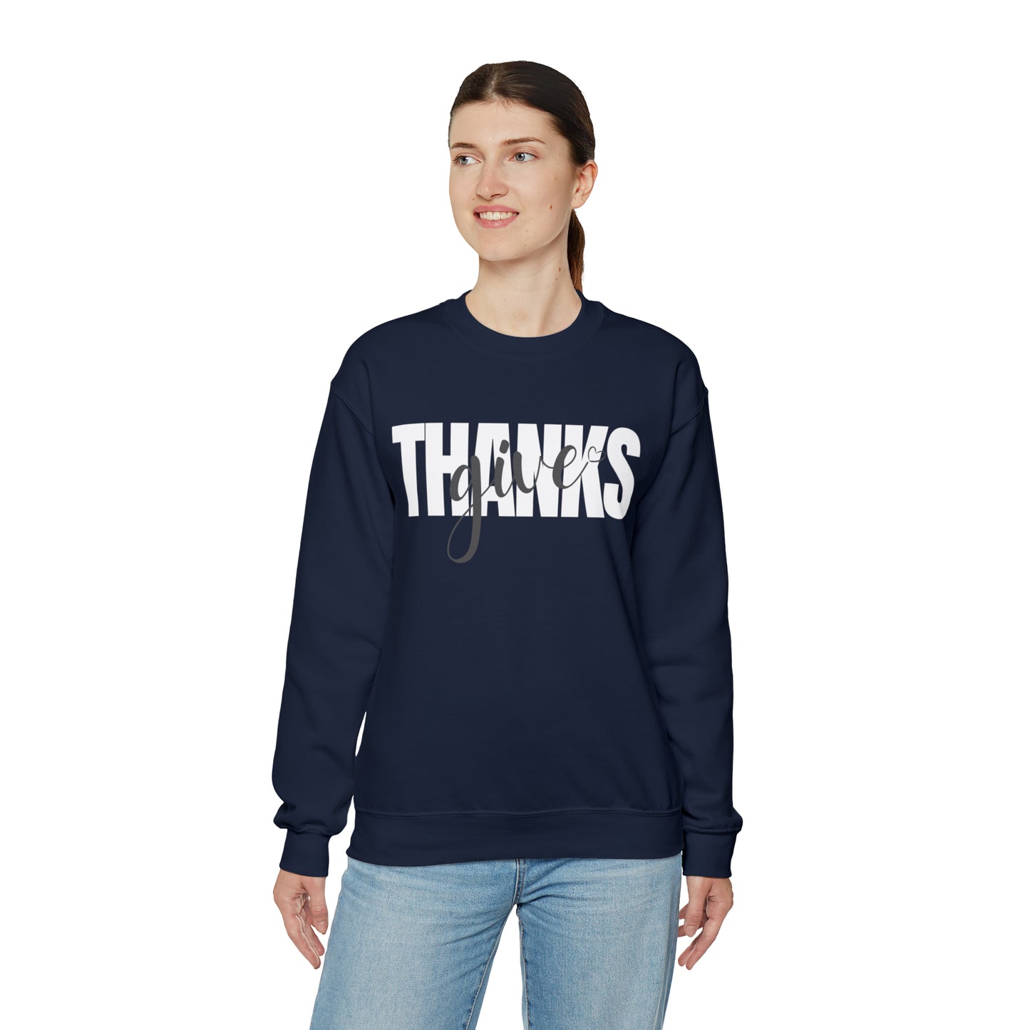 GIVE THANKS Unisex Heavy Blend™ Crewneck Sweatshirt