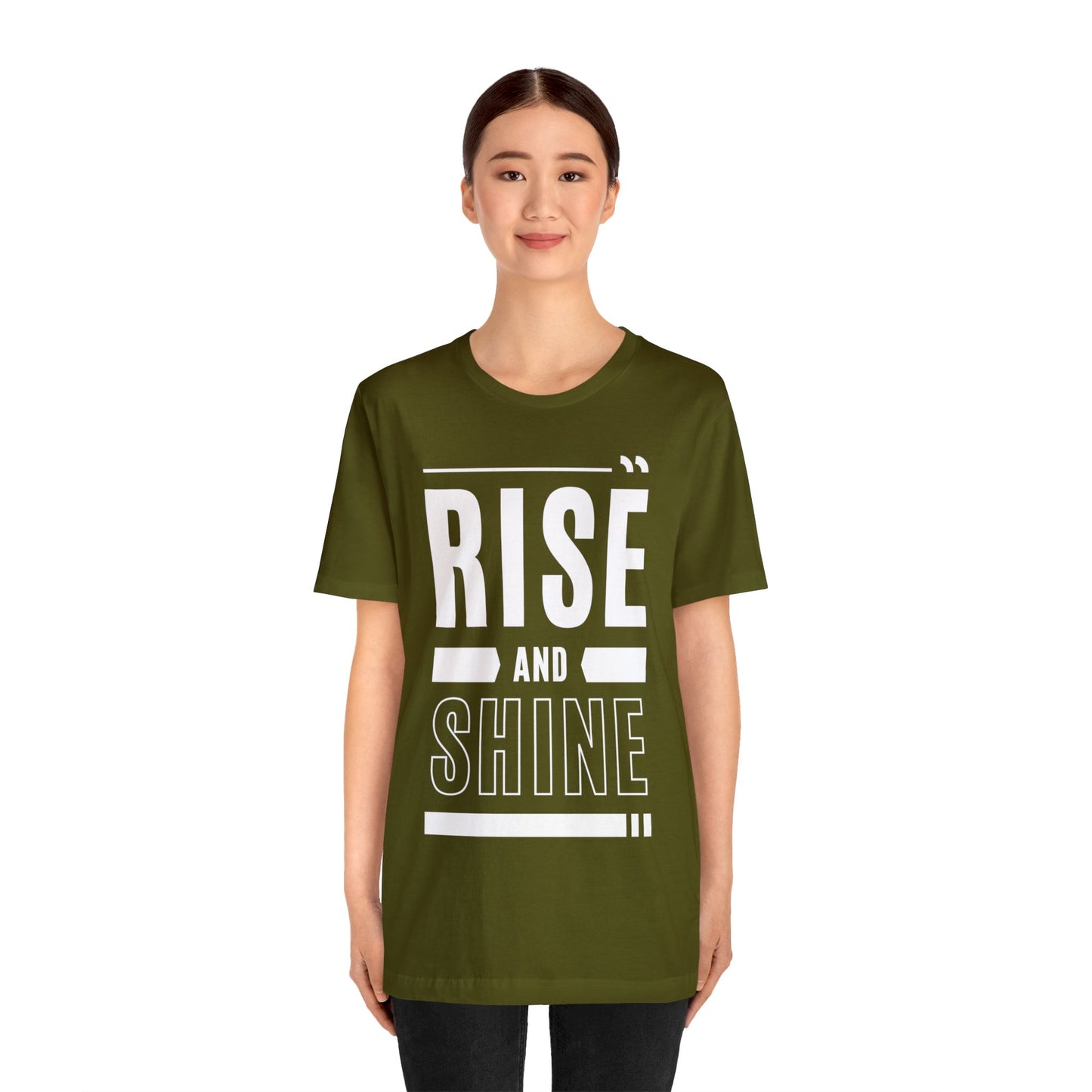 RISE AND SHINE Unisex Jersey Short Sleeve Tee