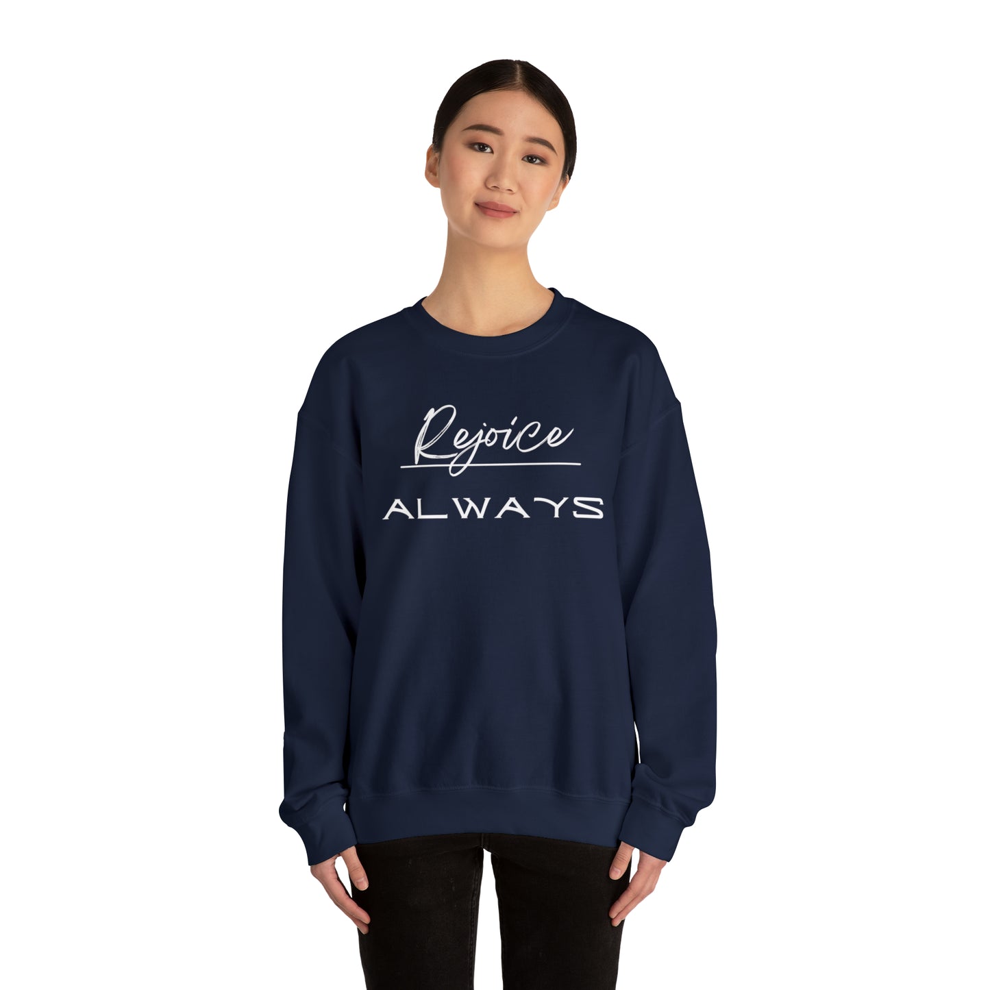 REJOICE ALWAYS Unisex Heavy Blend™ Crewneck Sweatshirt