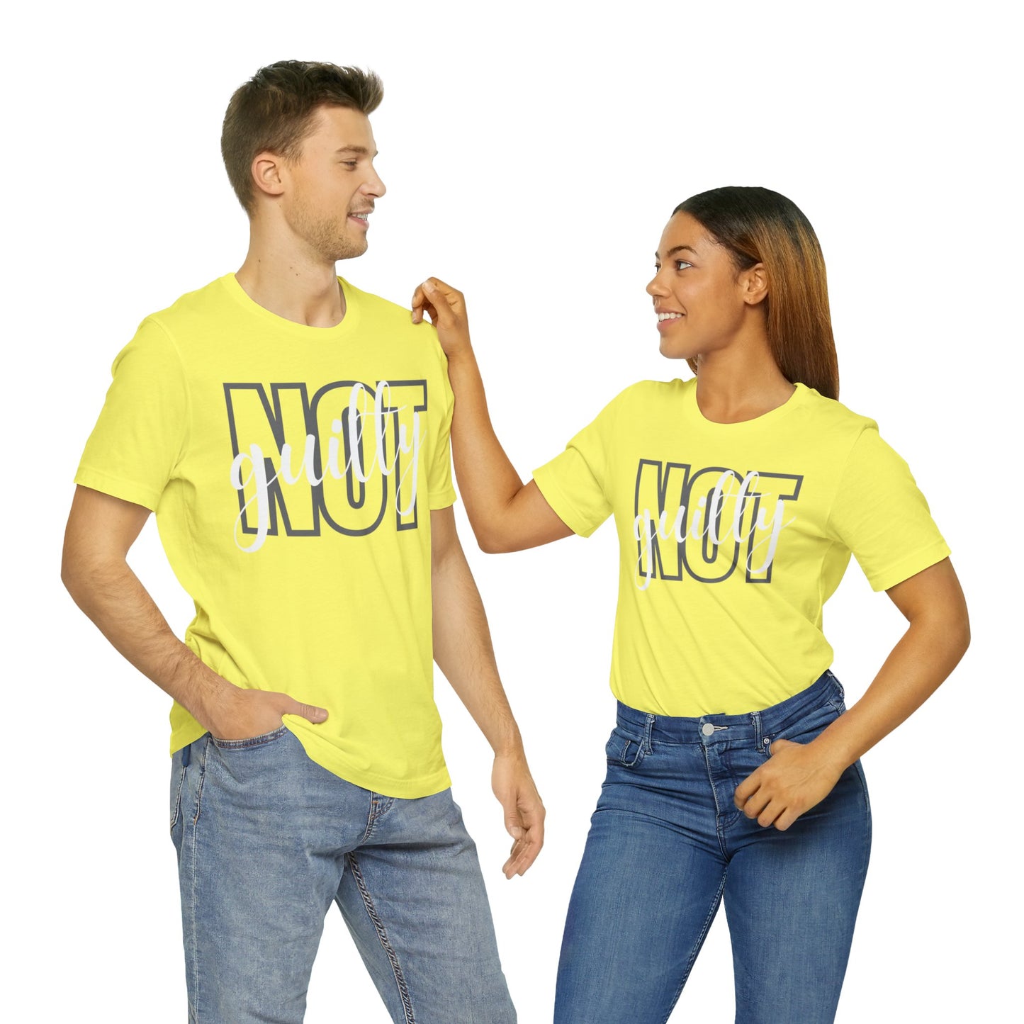 NOT GUILTY Unisex Jersey Short Sleeve Tee